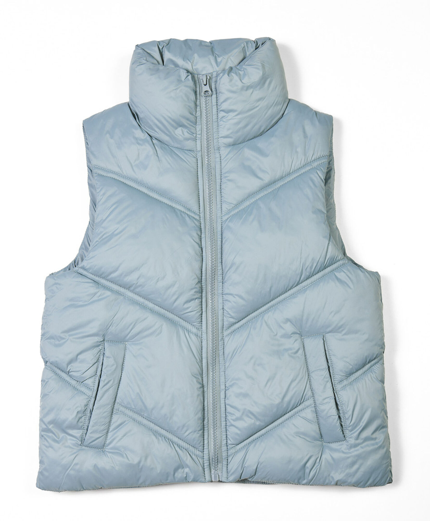 Parka niña acolchada sin mangas Parka niña acolchada sin mangas