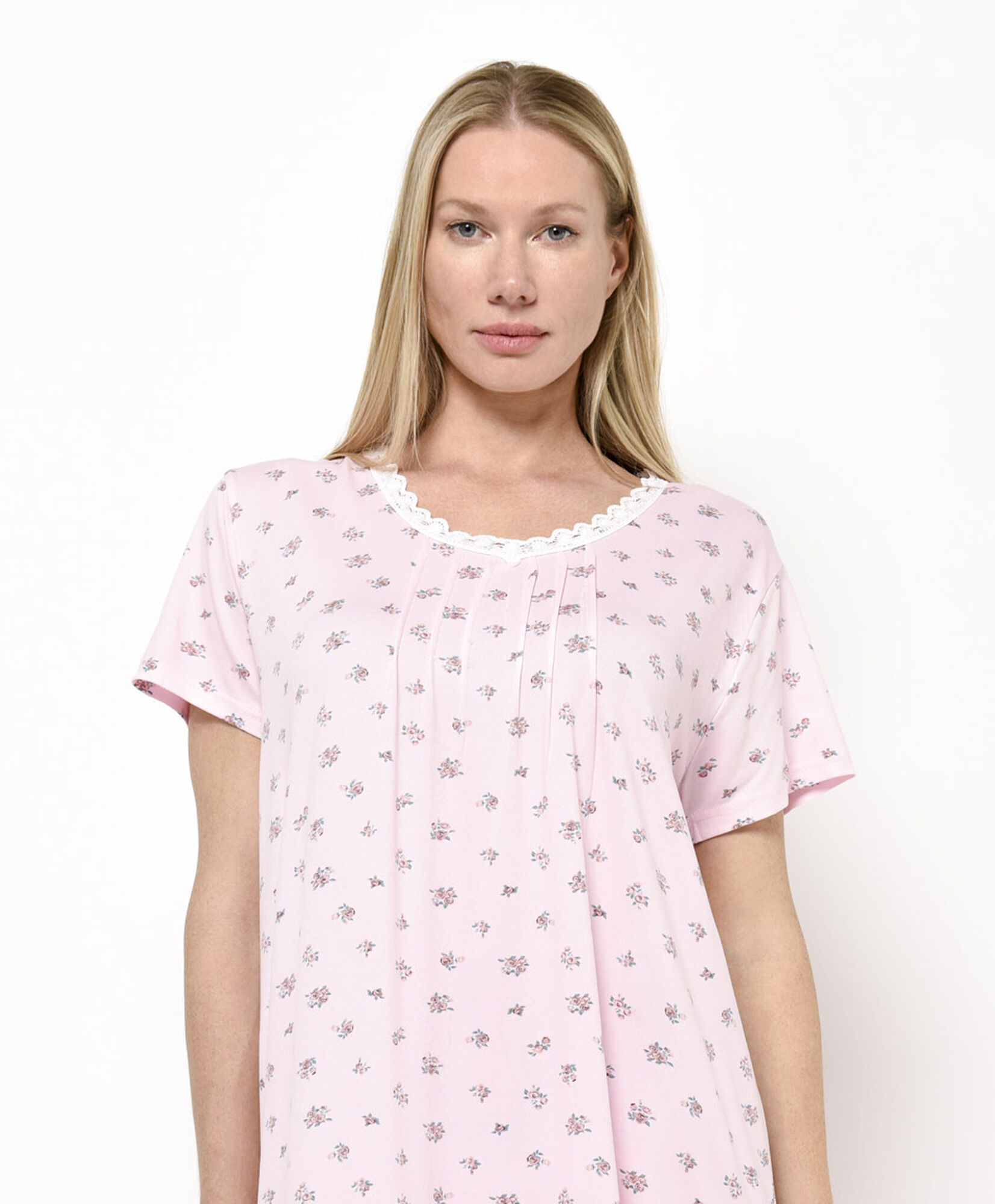 Camisa de dormir mujer florcitas rosada Camisa de dormir mujer florcitas rosada