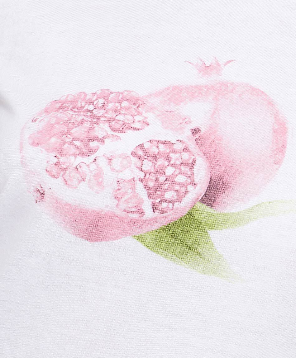 Polera mujer estampado granada