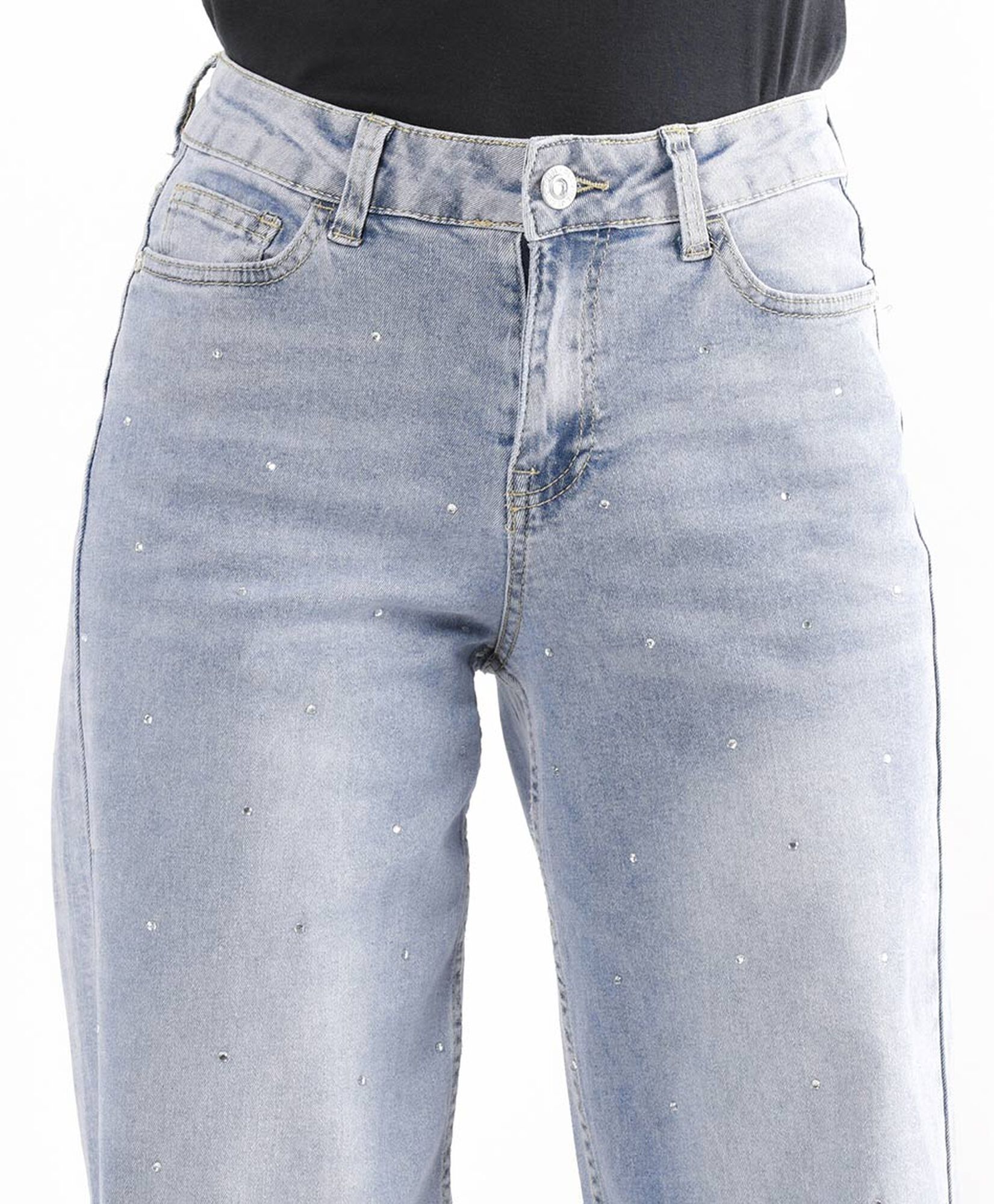 Jeans mujer brillos wide Jeans mujer brillos wide