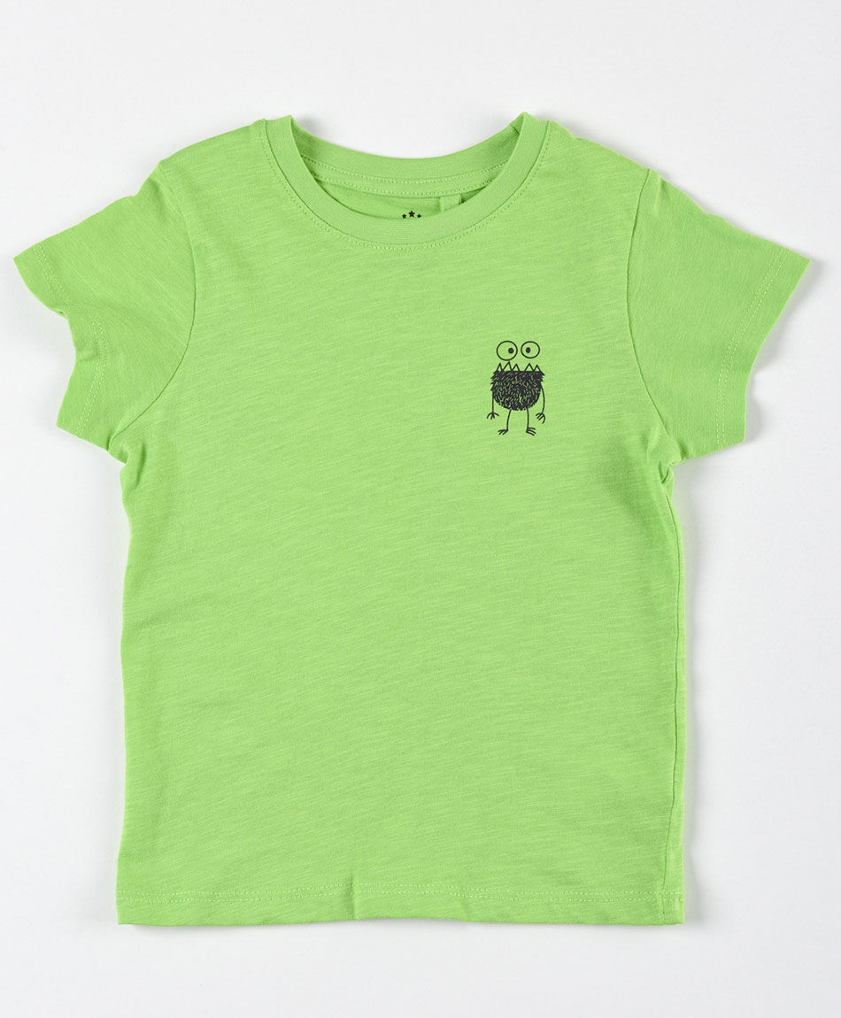 Polera bebé monstruo verde