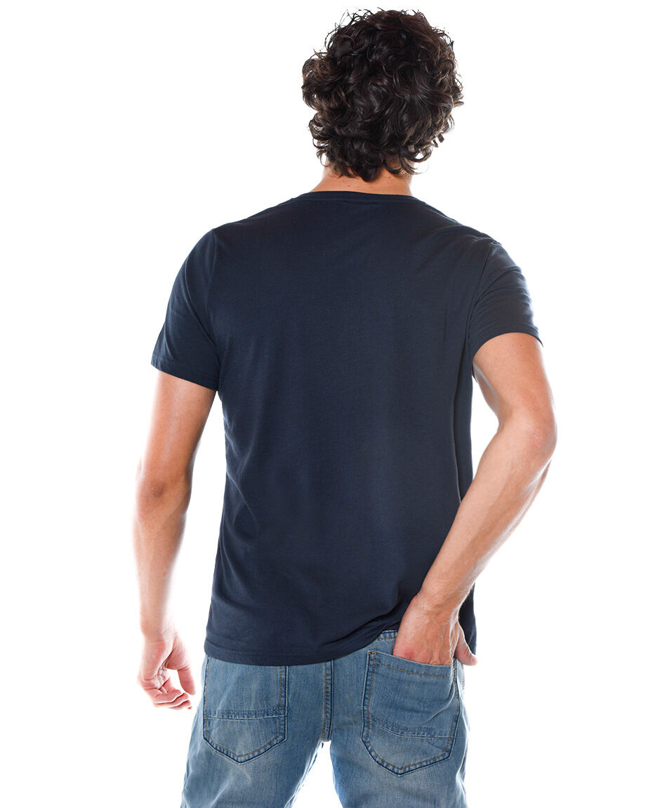 Polera estampada cuello redondo