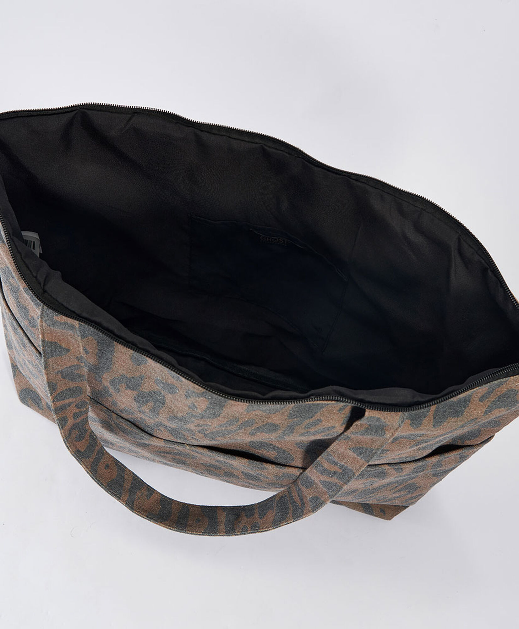 Bolso playa mujer animal print café Bolso playa mujer animal print café