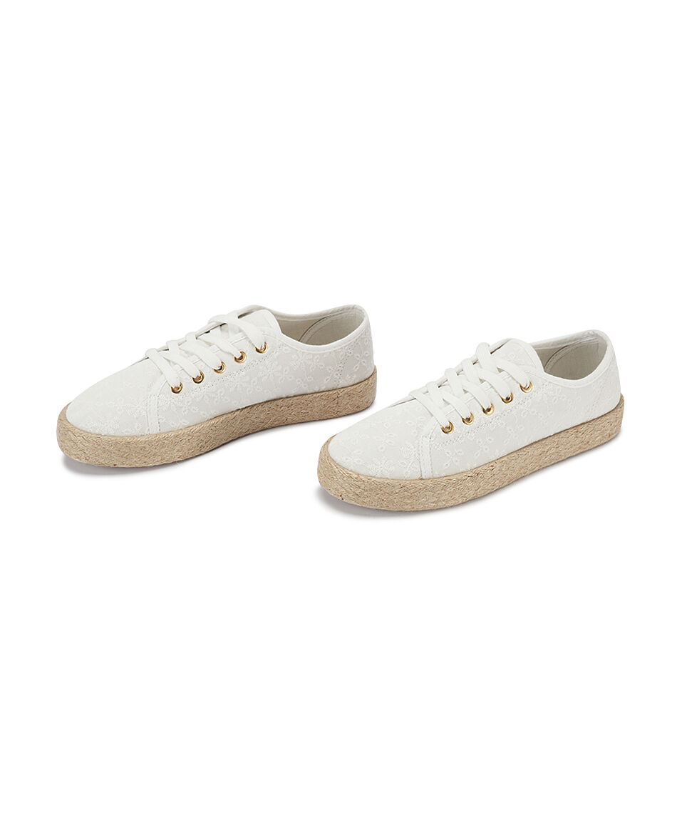 Zapatilla mujer suela rafia