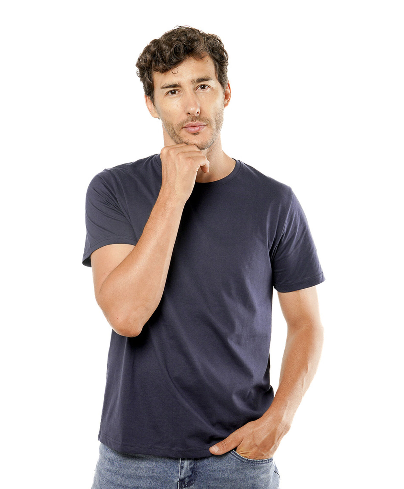 Polera hombre lisa básica colores Polera hombre lisa básica colores