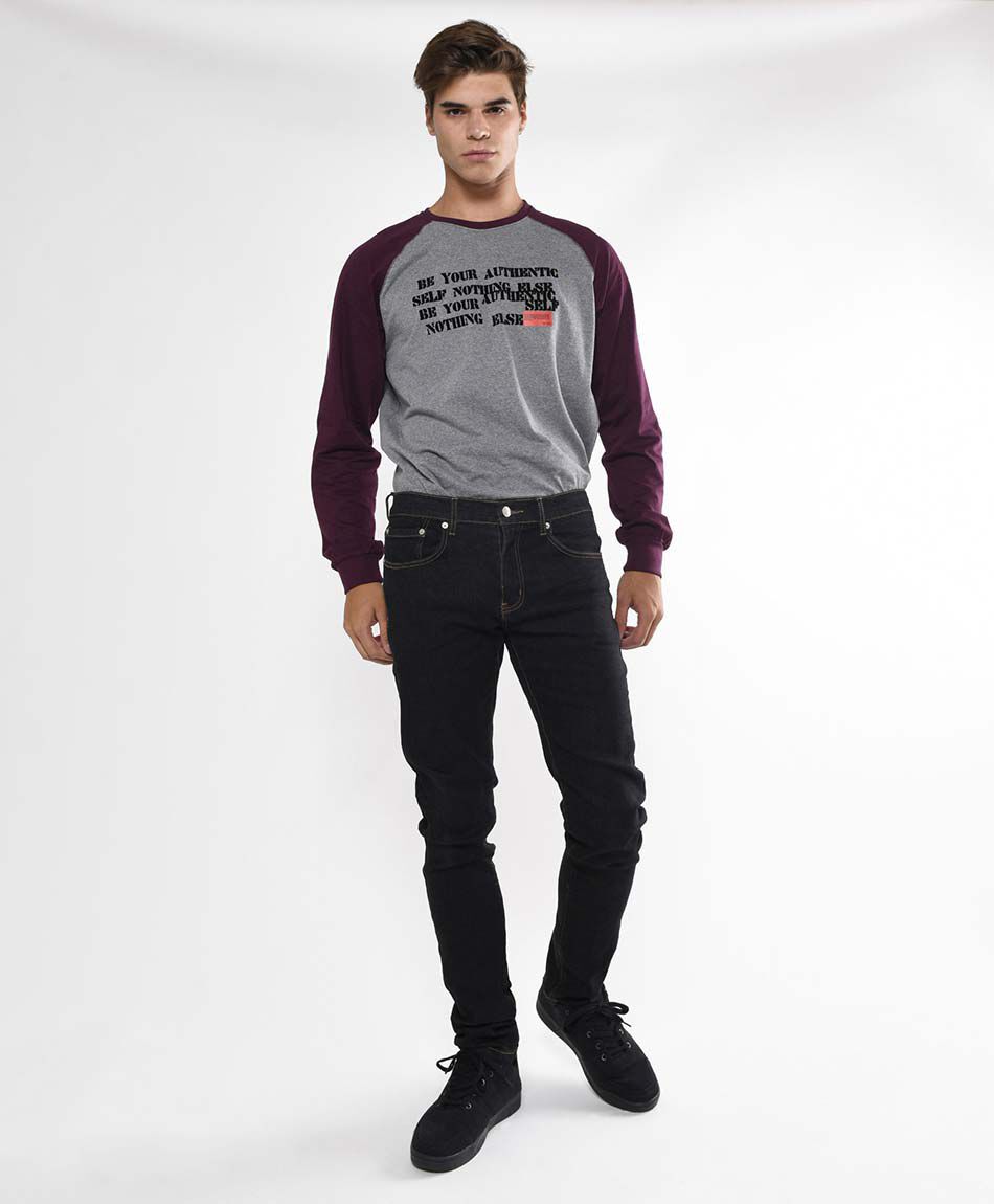 Jeans hombre liso skinny fit