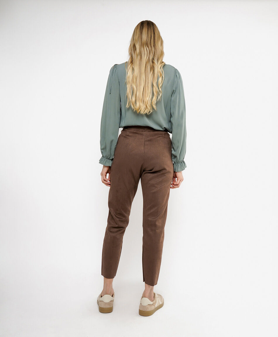Leggins mujer suede caf&eacute;