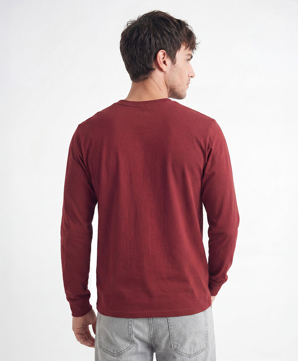 Polera hombre manga larga b&aacute;sica