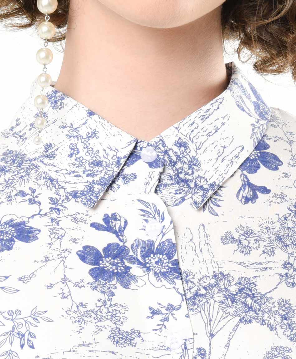 Blusa mujer estampado campo