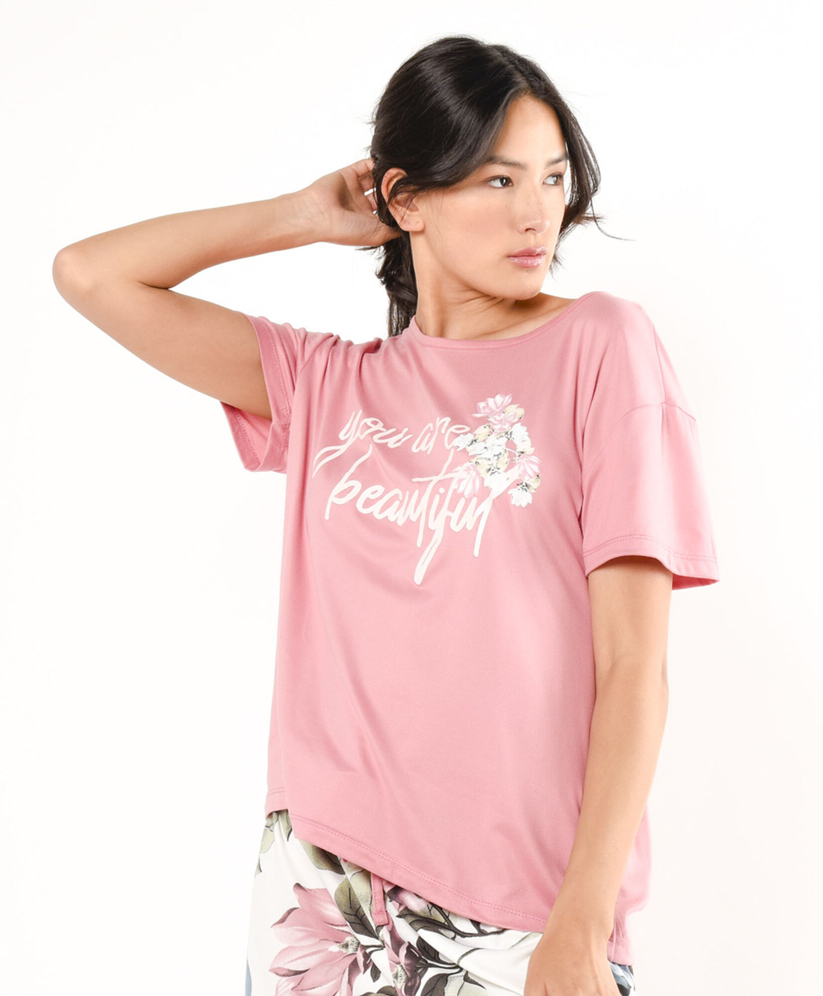 Pijama mujer short floreado Pijama mujer short floreado