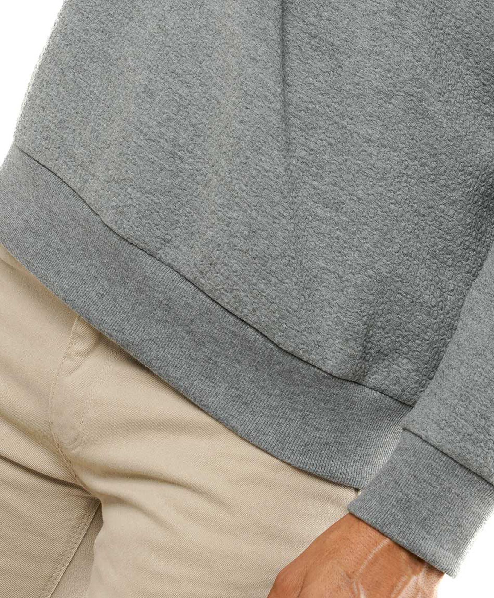 Polerón hombre básico liso gris Polerón hombre básico liso gris