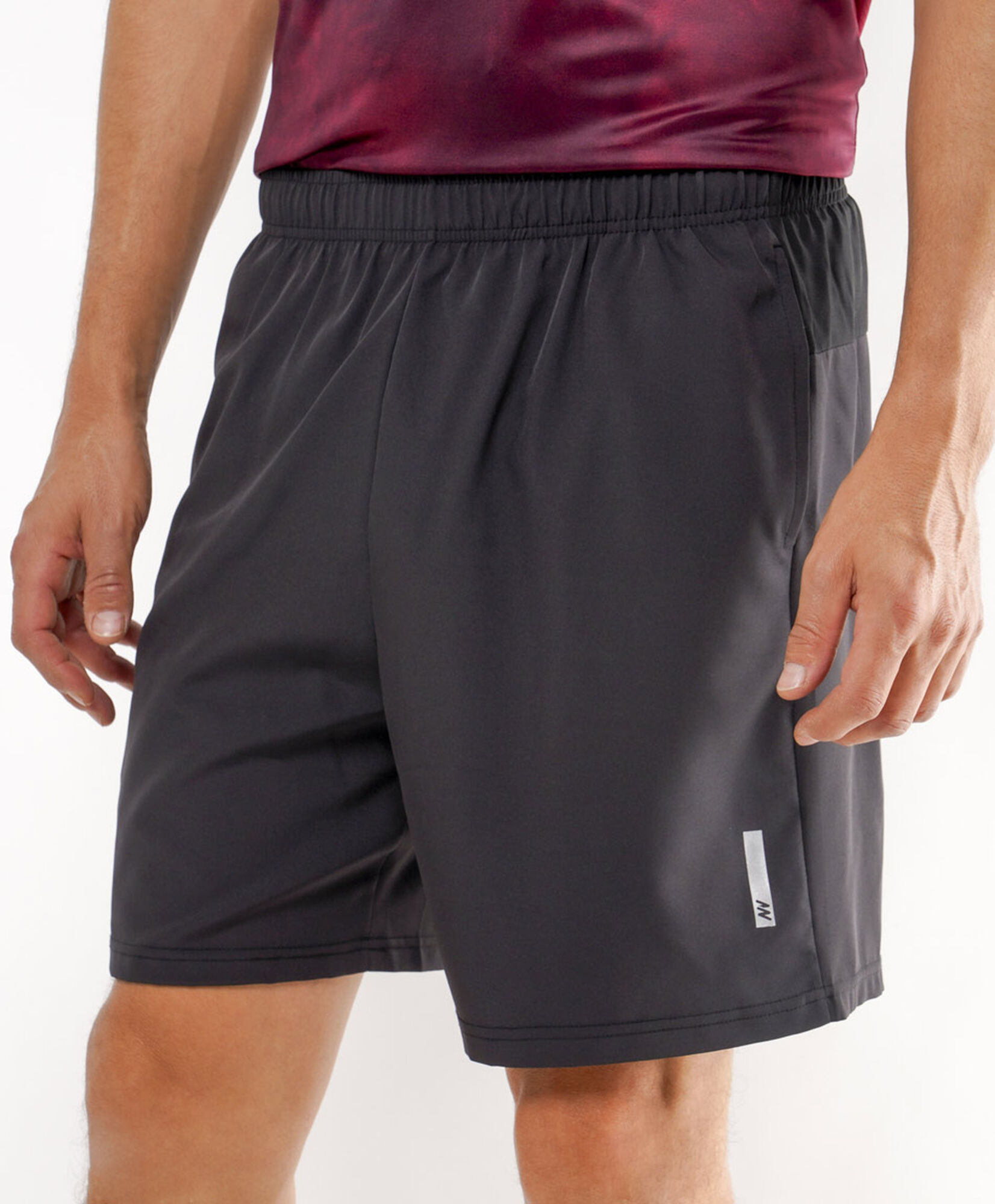 Short deportivo hombre negro liso Short deportivo hombre negro liso