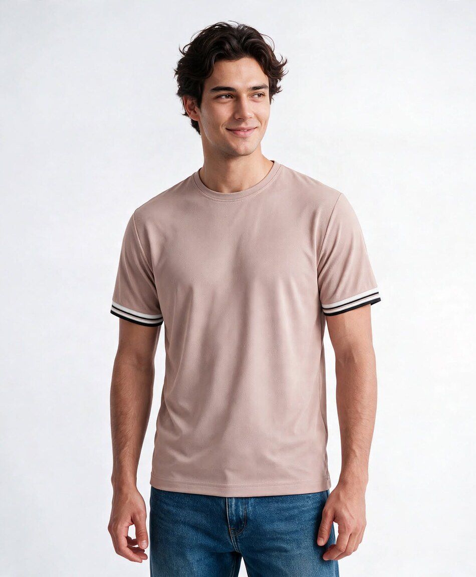 Polera hombre l&iacute;neas dry fit