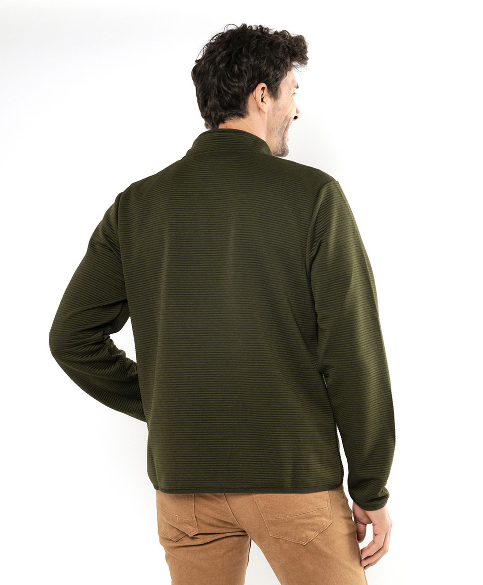 Polerón hombre textura líneas Polerón hombre textura líneas