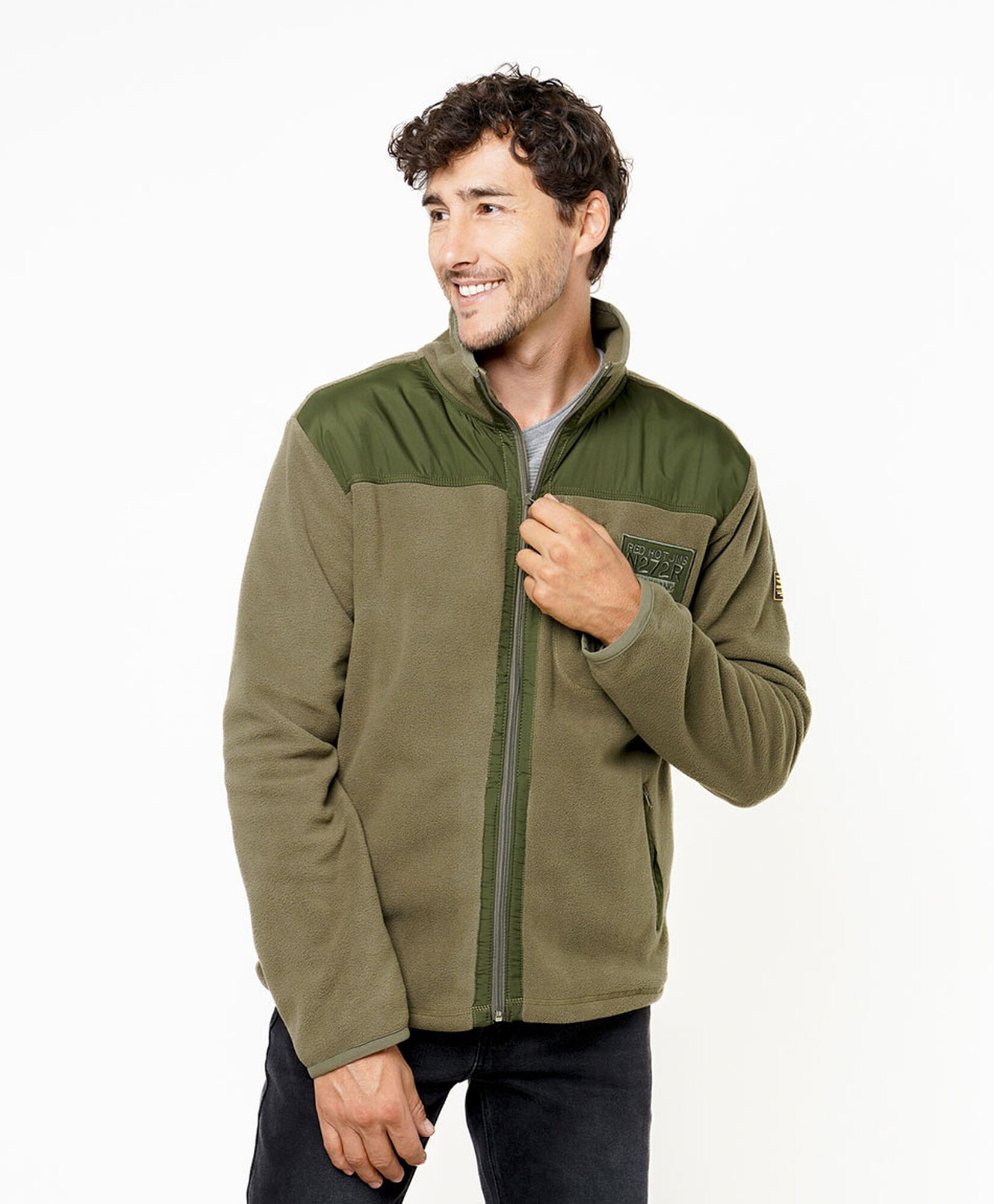 Chaqueta hombre polar bolsillos Chaqueta hombre polar bolsillos