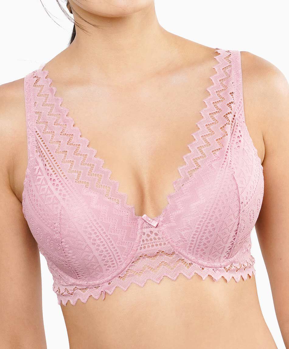 Sost&eacute;n mujer encaje dise&ntilde;o cuadrado