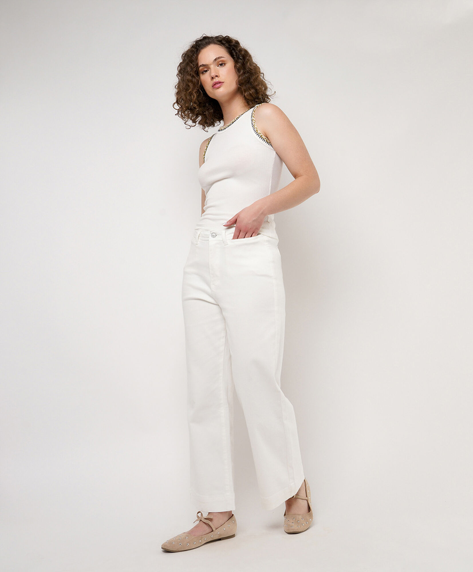 Jeans mujer basta ancha Jeans mujer basta ancha