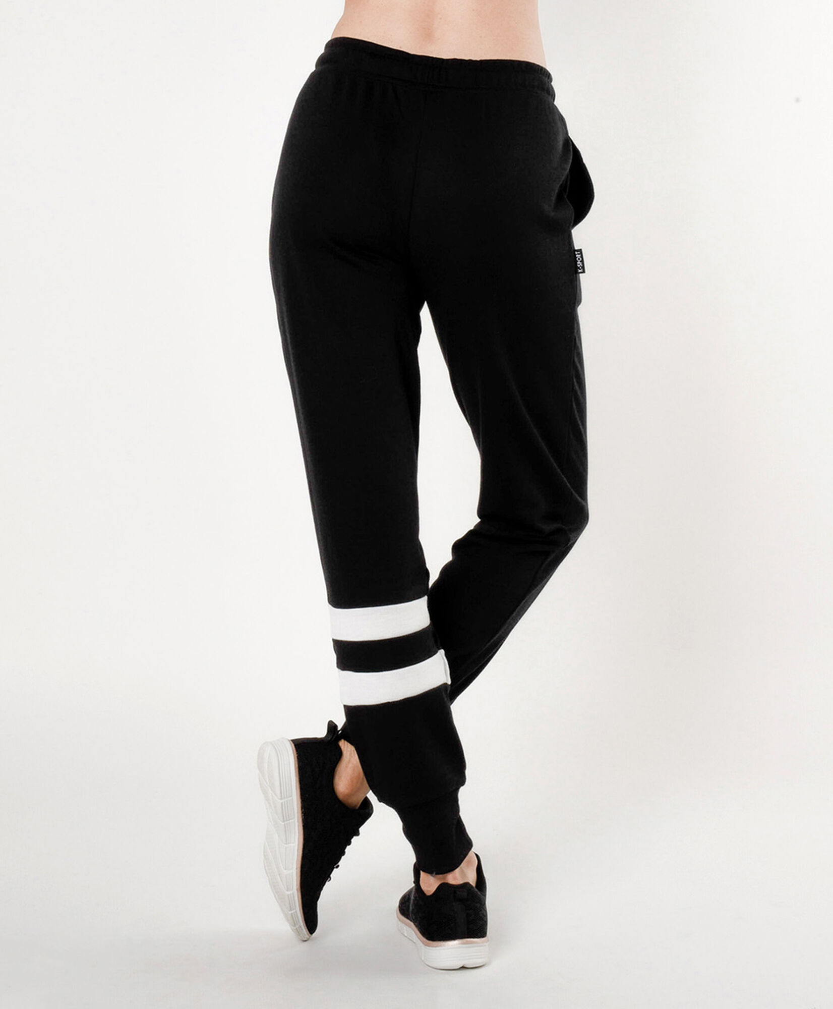 Pantalón de buzo mujer franjas skinny fit Pantalón de buzo mujer franjas skinny fit