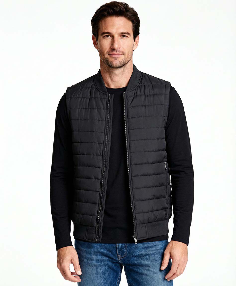 Parka hombre sin mangas black night