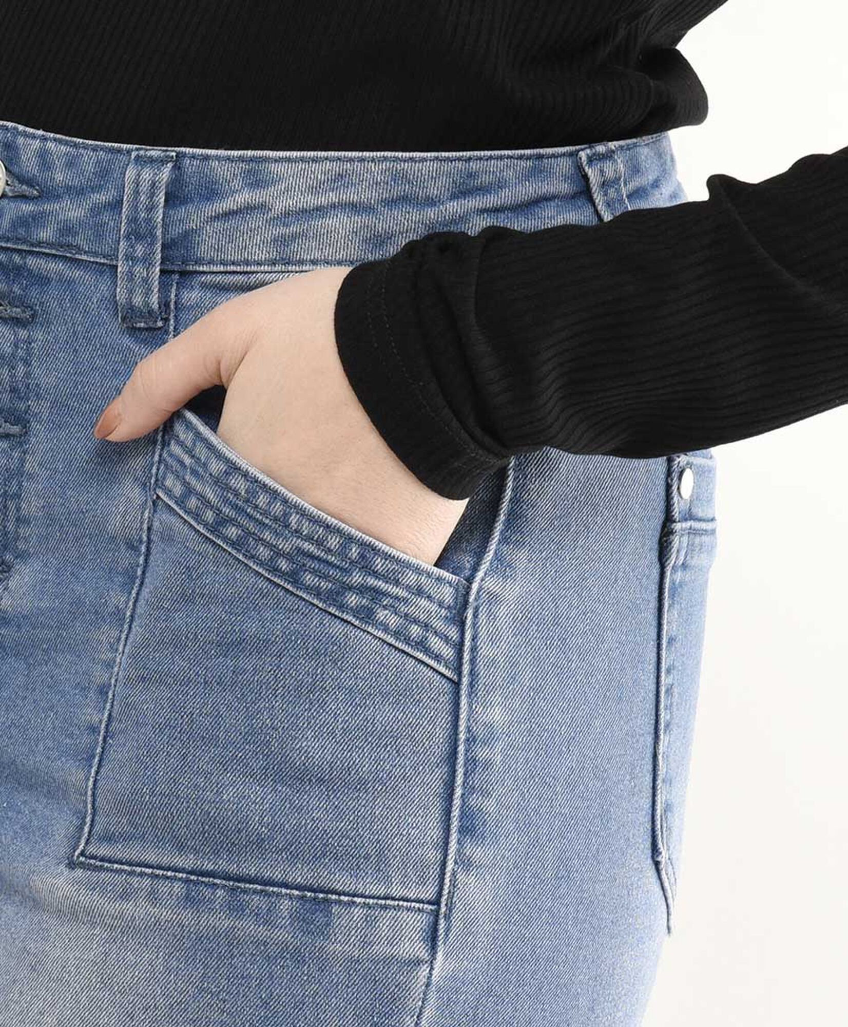Jeans mujer botones wide Jeans mujer botones wide