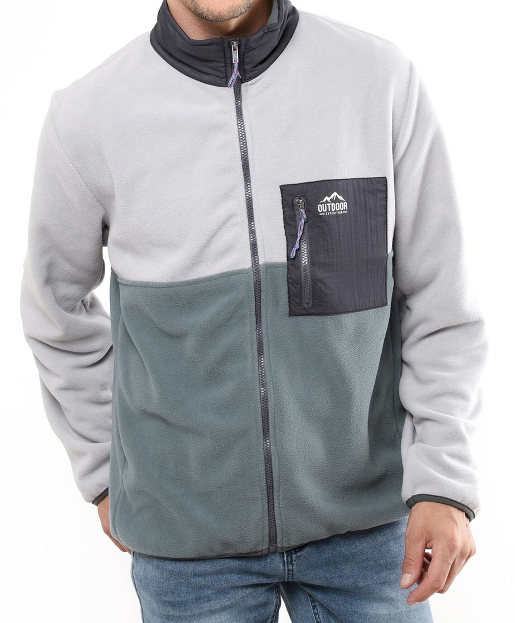 Polar hombre bicolor bolsillo Polar hombre bicolor bolsillo