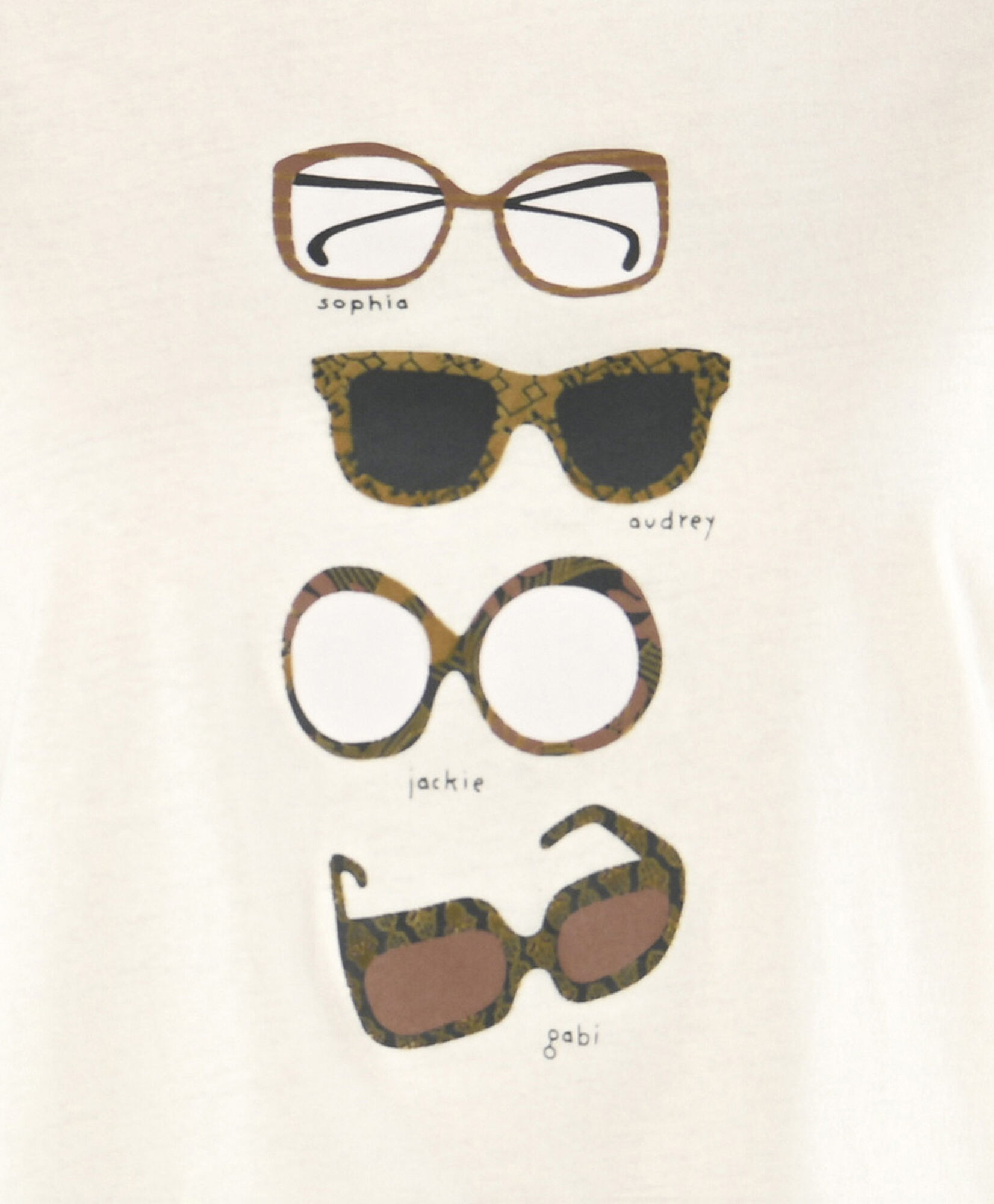 Polera mujer estampado lentes Polera mujer estampado lentes