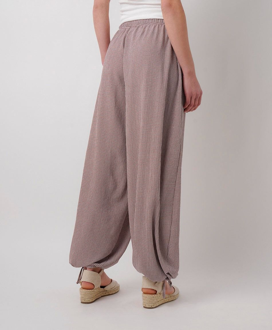 Pantal&oacute;n mujer balloon check