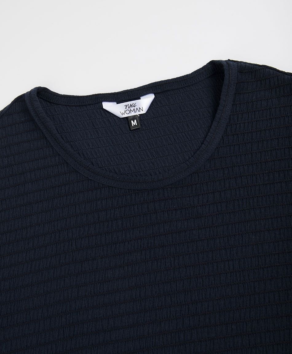 Polera mujer texturizada