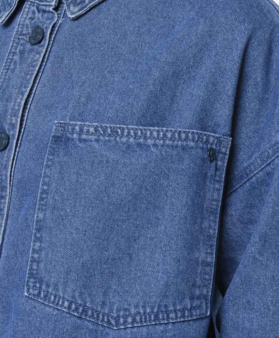 Chaqueta mujer denim bolsillos