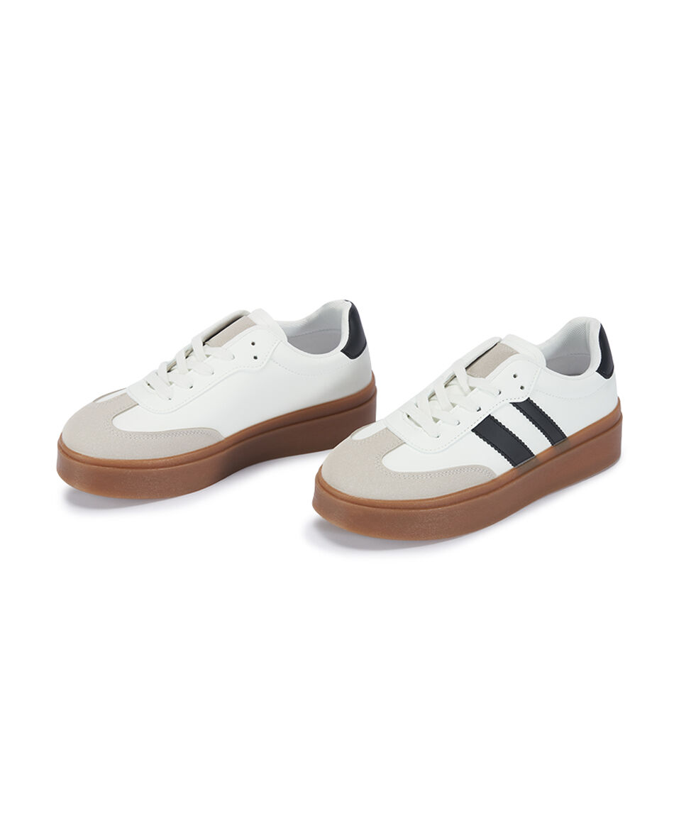 Zapatilla mujer vintage tricolor