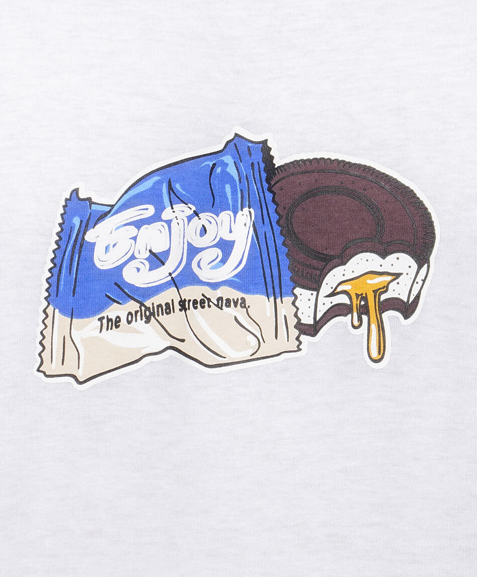 Polera hombre manga corta estampada enjoy