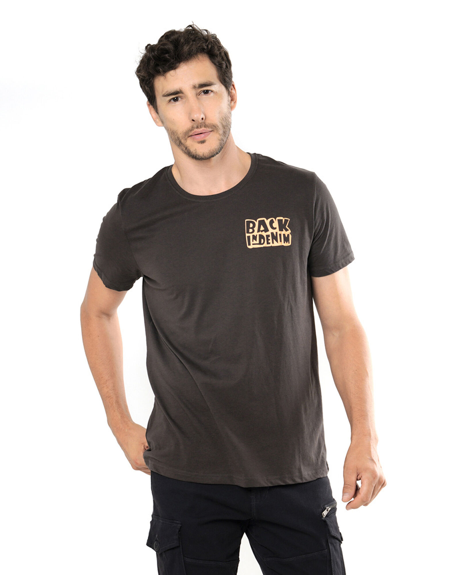 Polera hombre doble estampado free spirit Polera hombre doble estampado free spirit