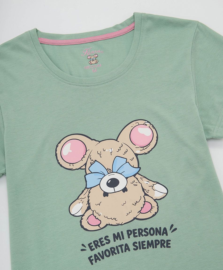 Pijama mujer short corazones bear