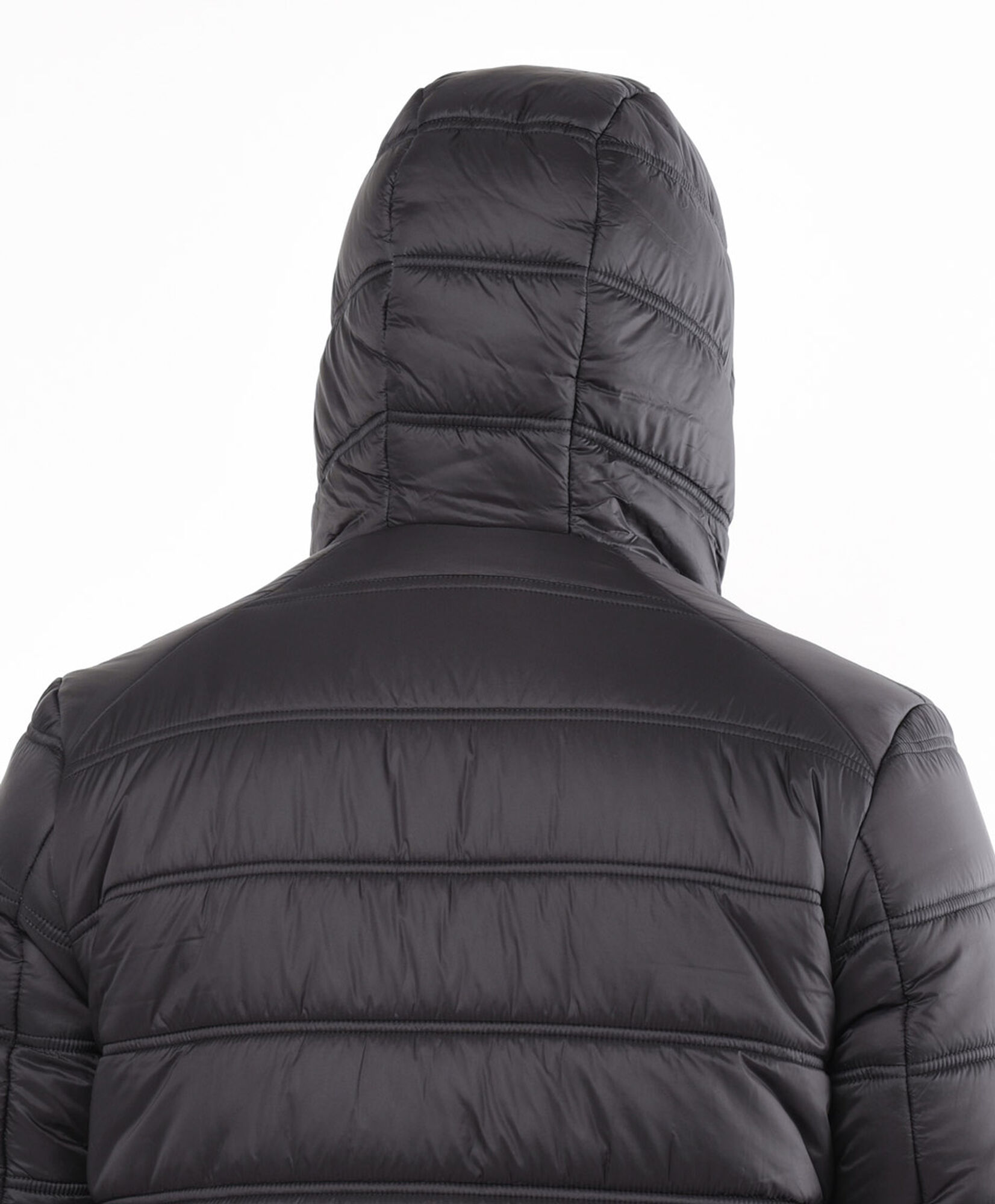 Parka hombre acolchada negra Parka hombre acolchada negra