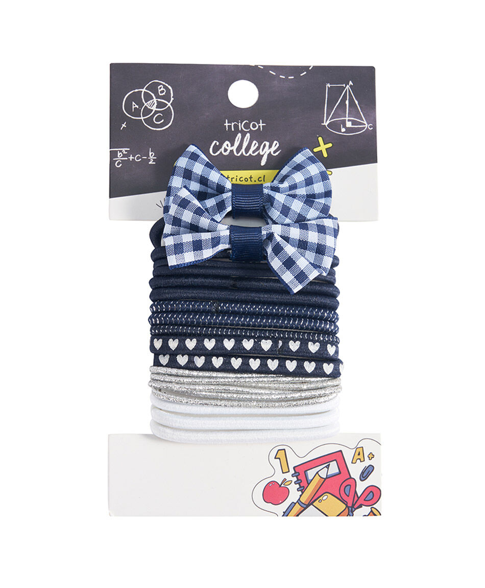 Set 18 colets escolar mix