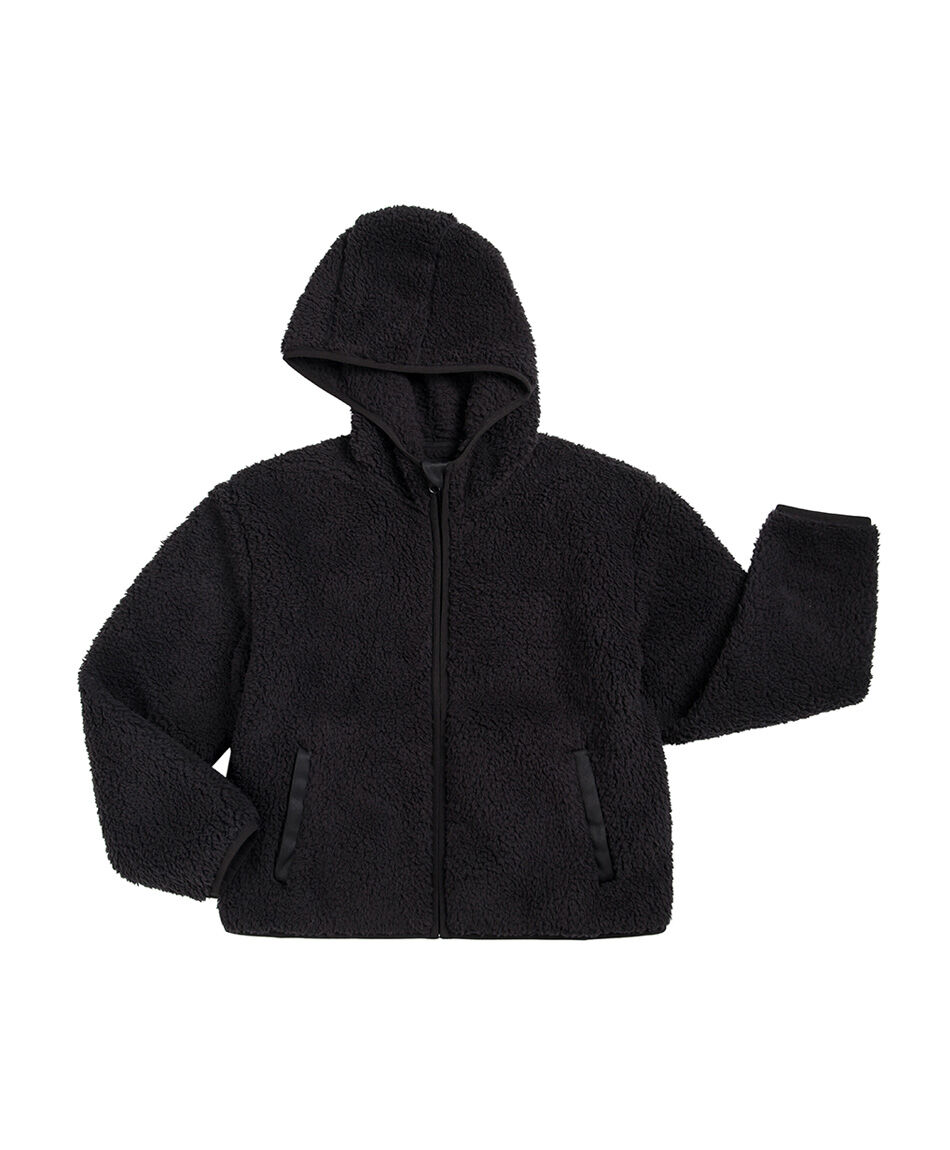 Poler&oacute;n ni&ntilde;a sherpas negro