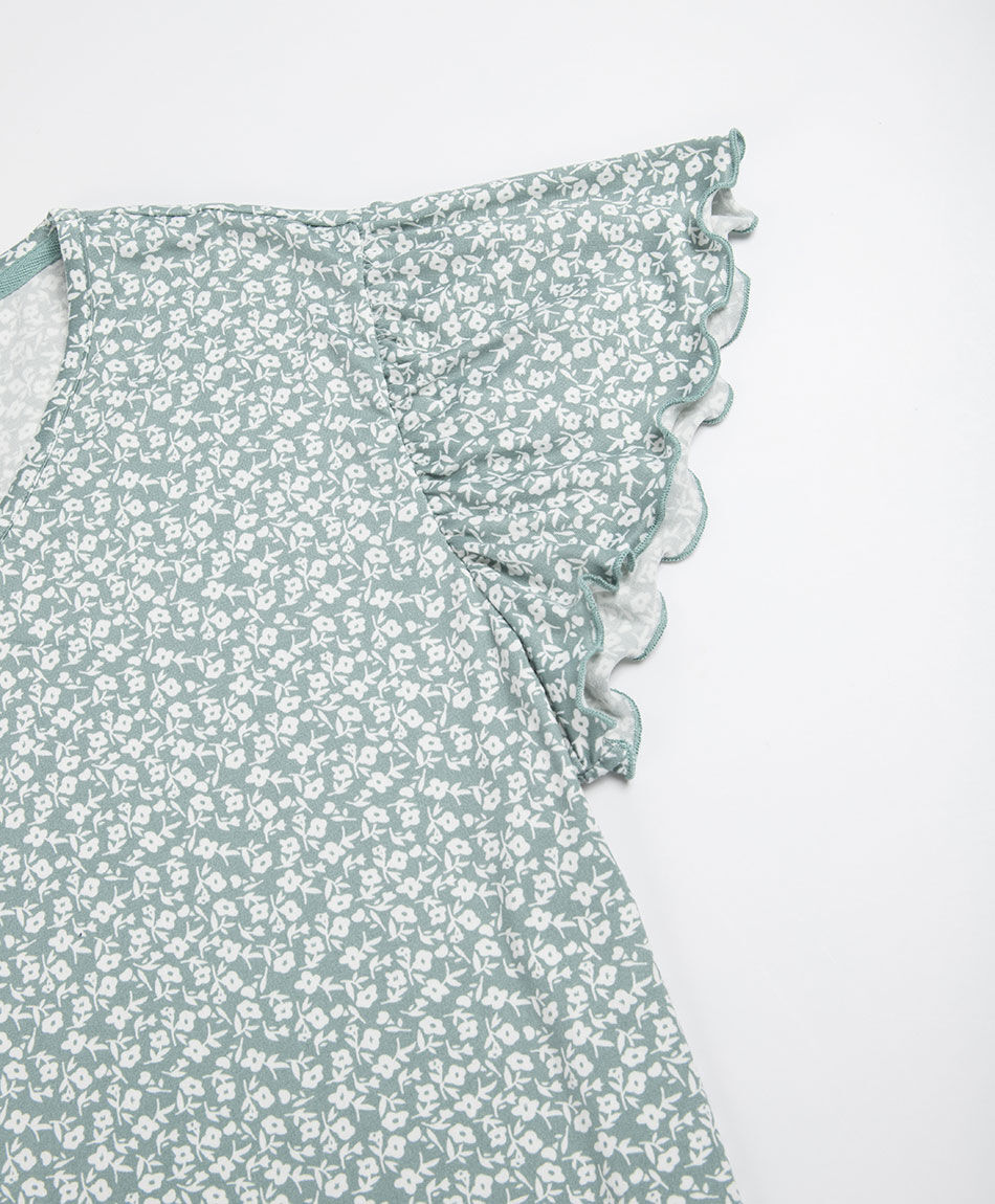 Pijama mujer capri vuelos verde