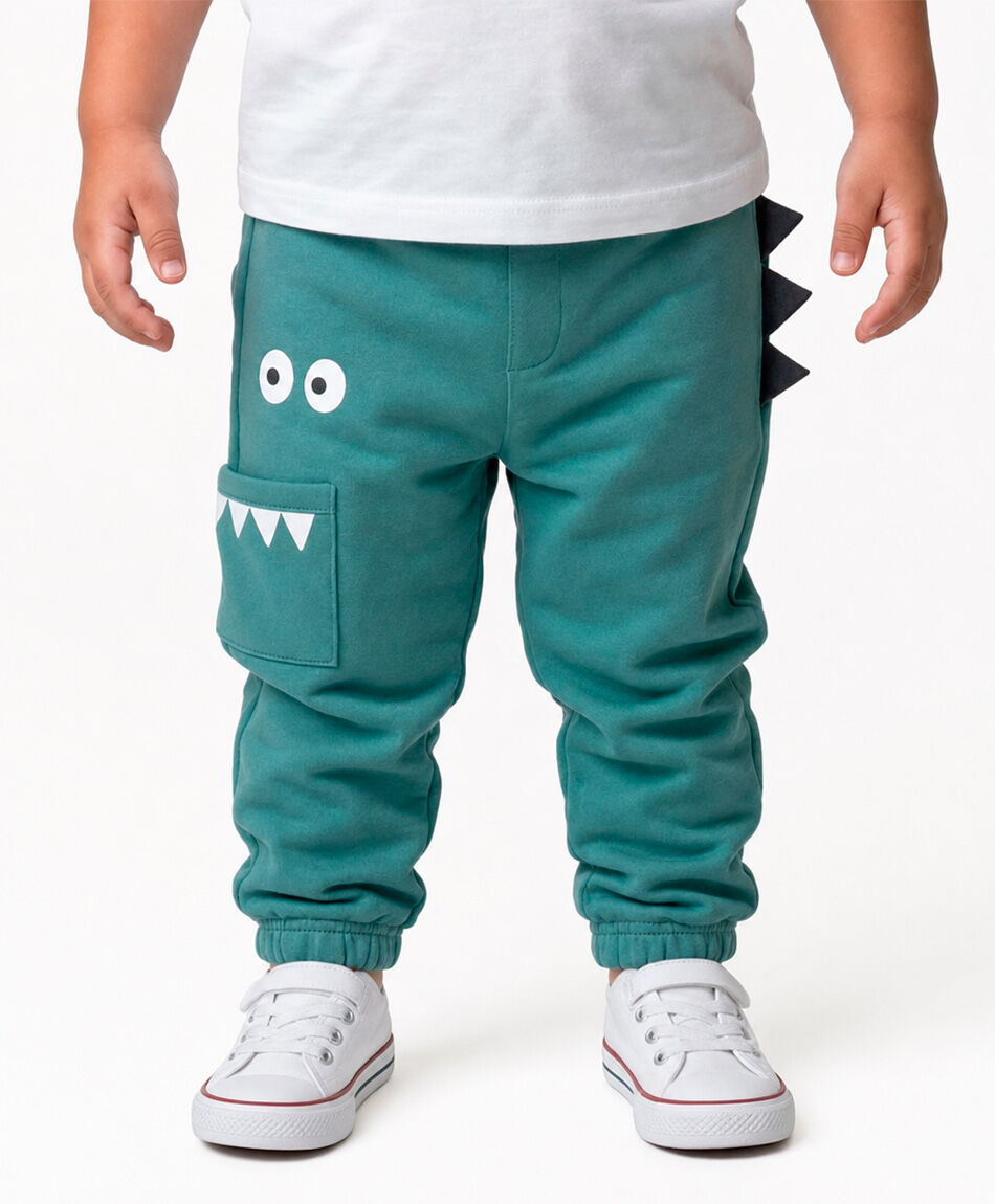 Pantal&oacute;n buzo beb&eacute; carita relieve