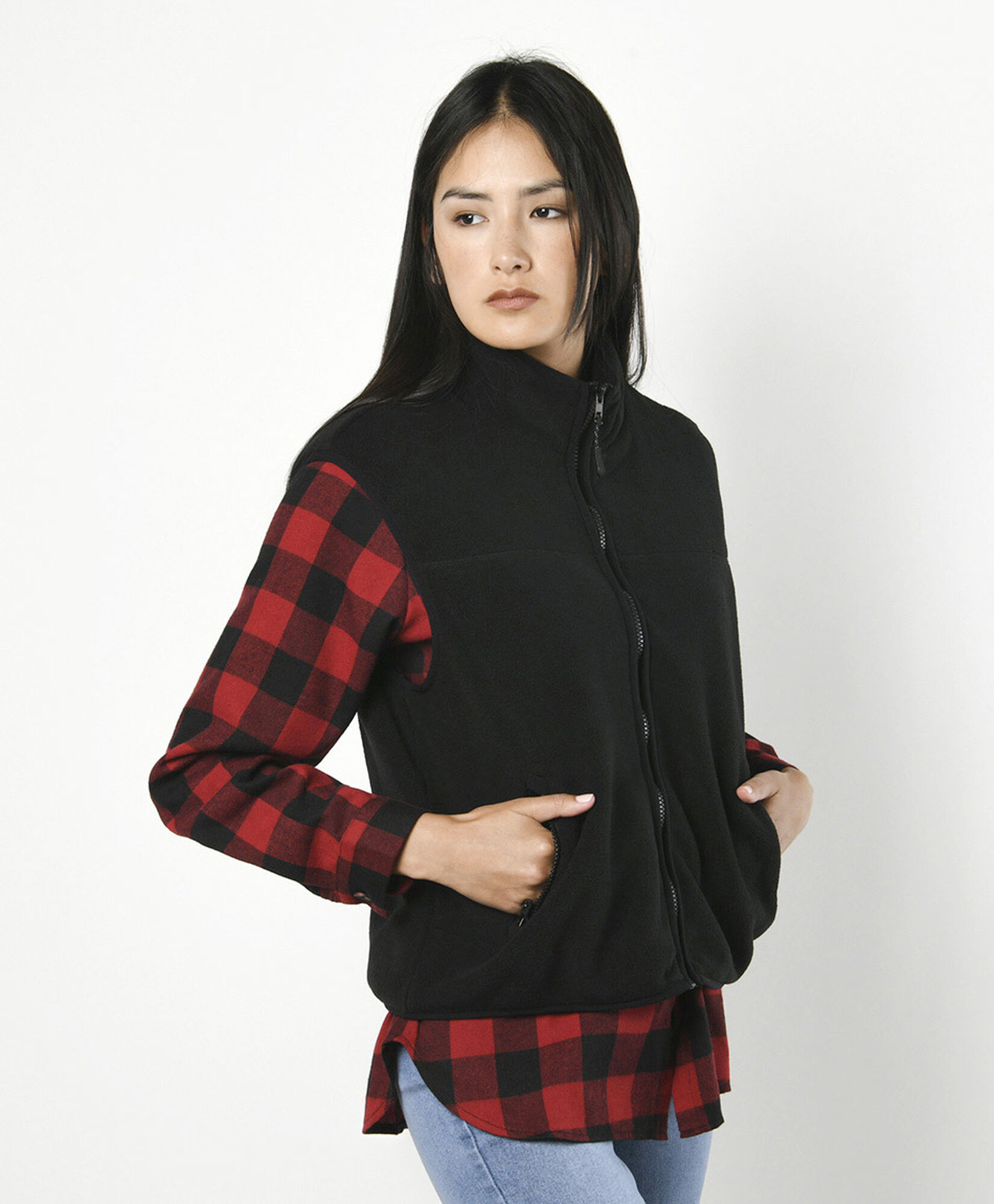 Polar mujer liso sin mangas Polar mujer liso sin mangas