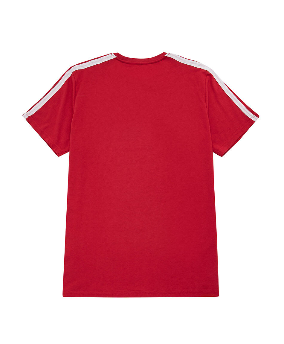 Polera hombre contraste l&iacute;neas
