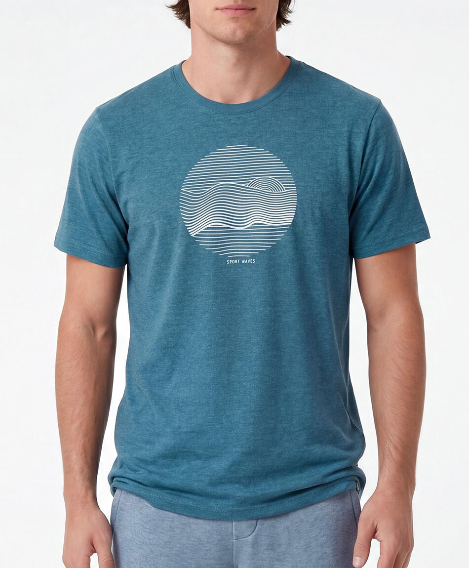 Polera deportiva hombre waves