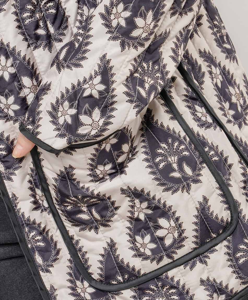 Parka mujer reversible print