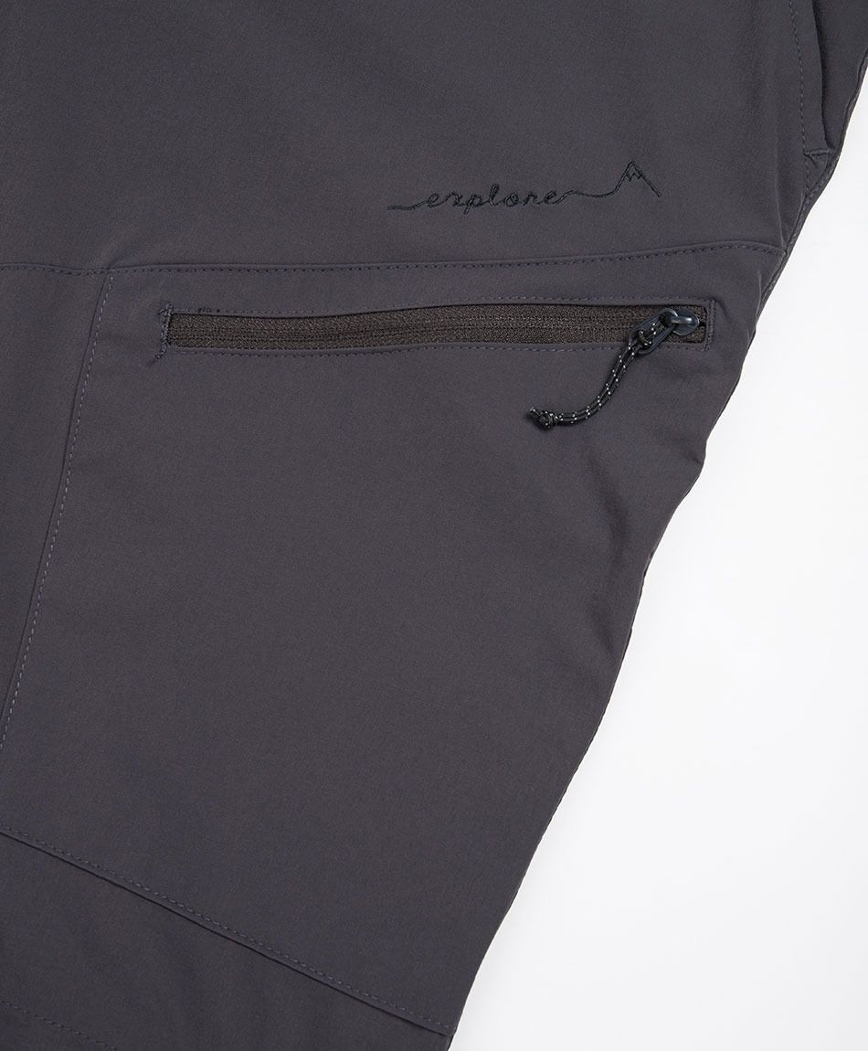 Pantal&oacute;n hombre bermuda outdoor gris