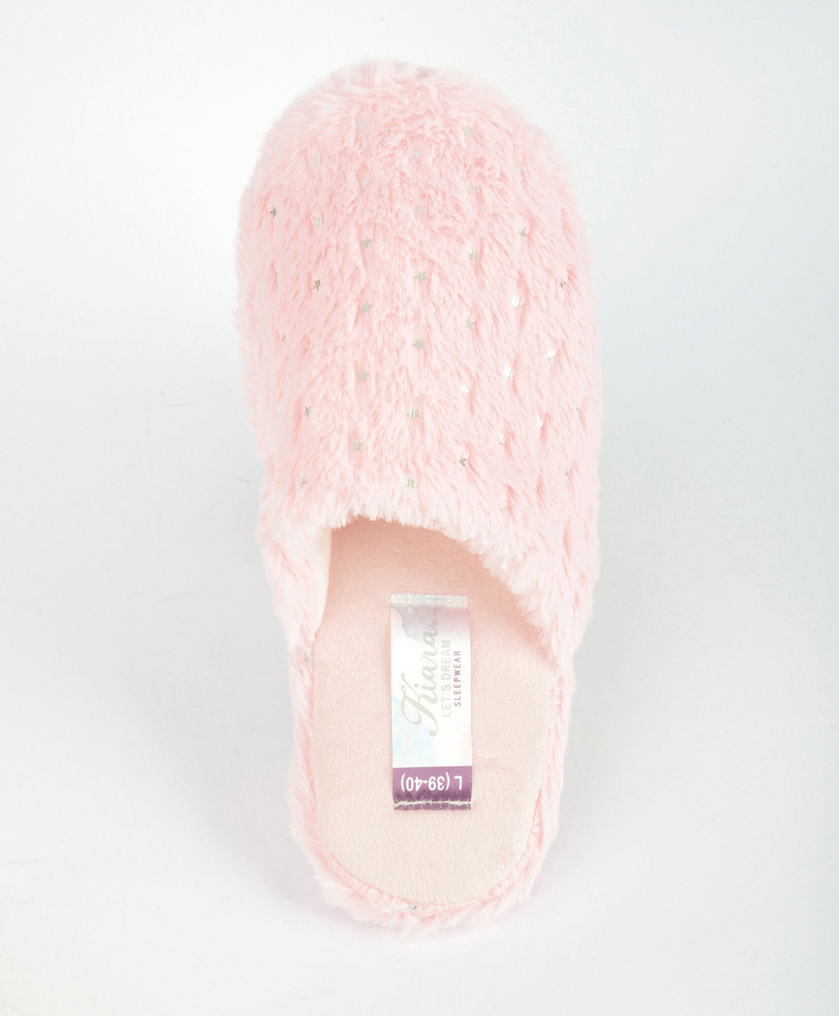 Pantufla mujer brillos rosada Pantufla mujer brillos rosada