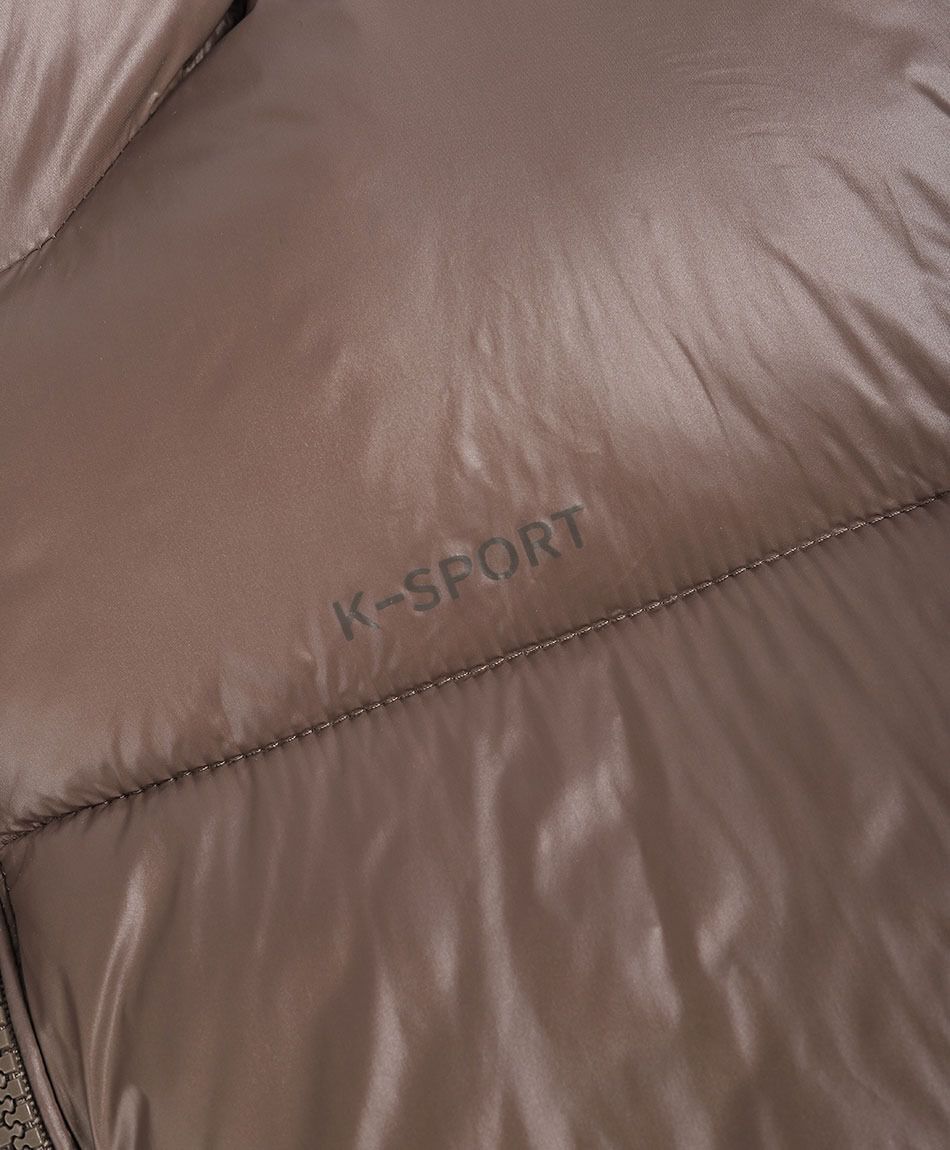 Parka deportiva mujer puffa brown