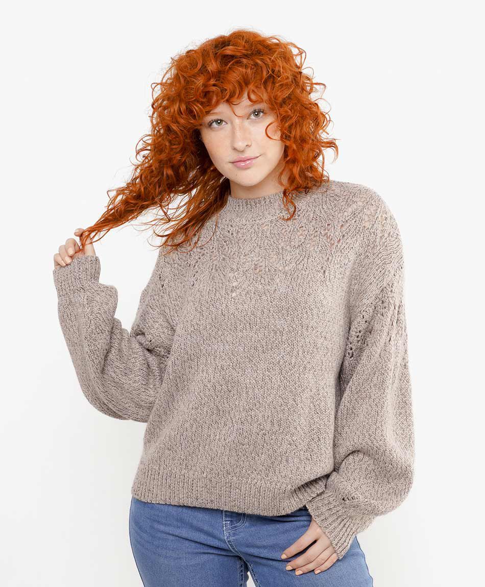 Sweater mujer jaspeado