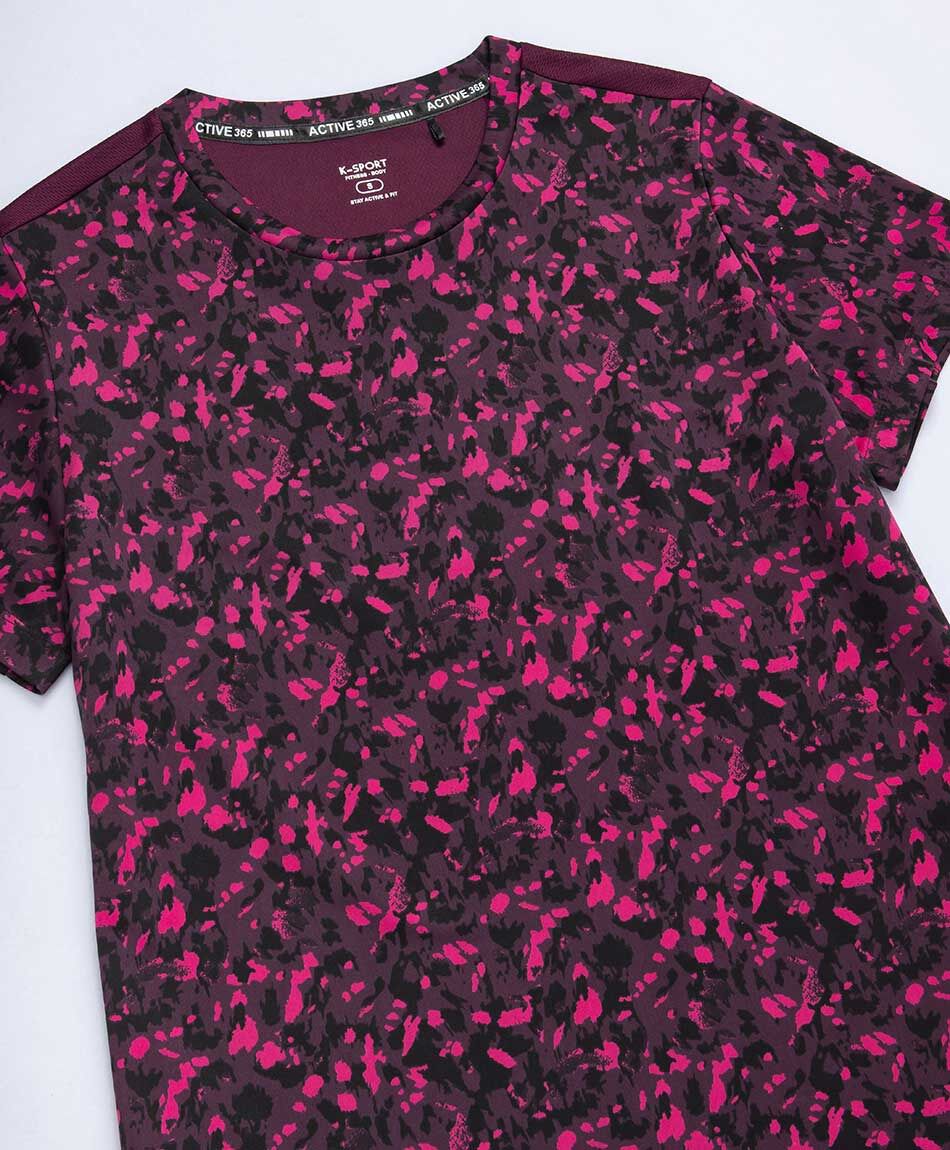 Polera deportiva mujer run pink