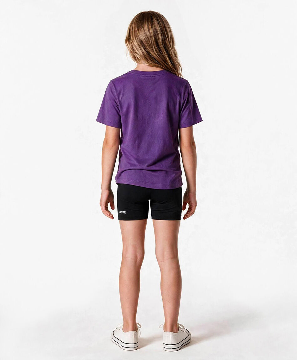 Short ni&ntilde;a biker negro