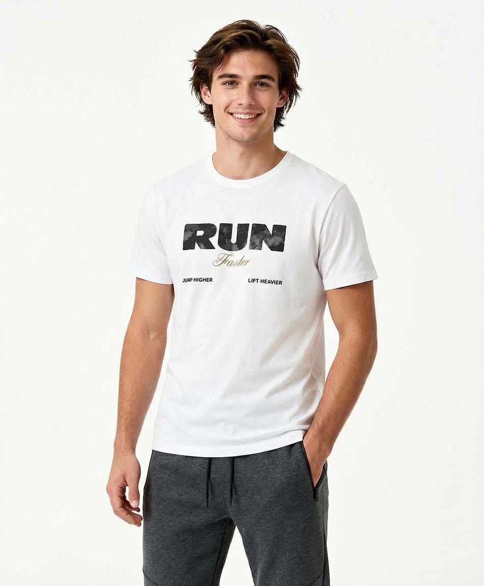 Polera deportiva hombre run faster