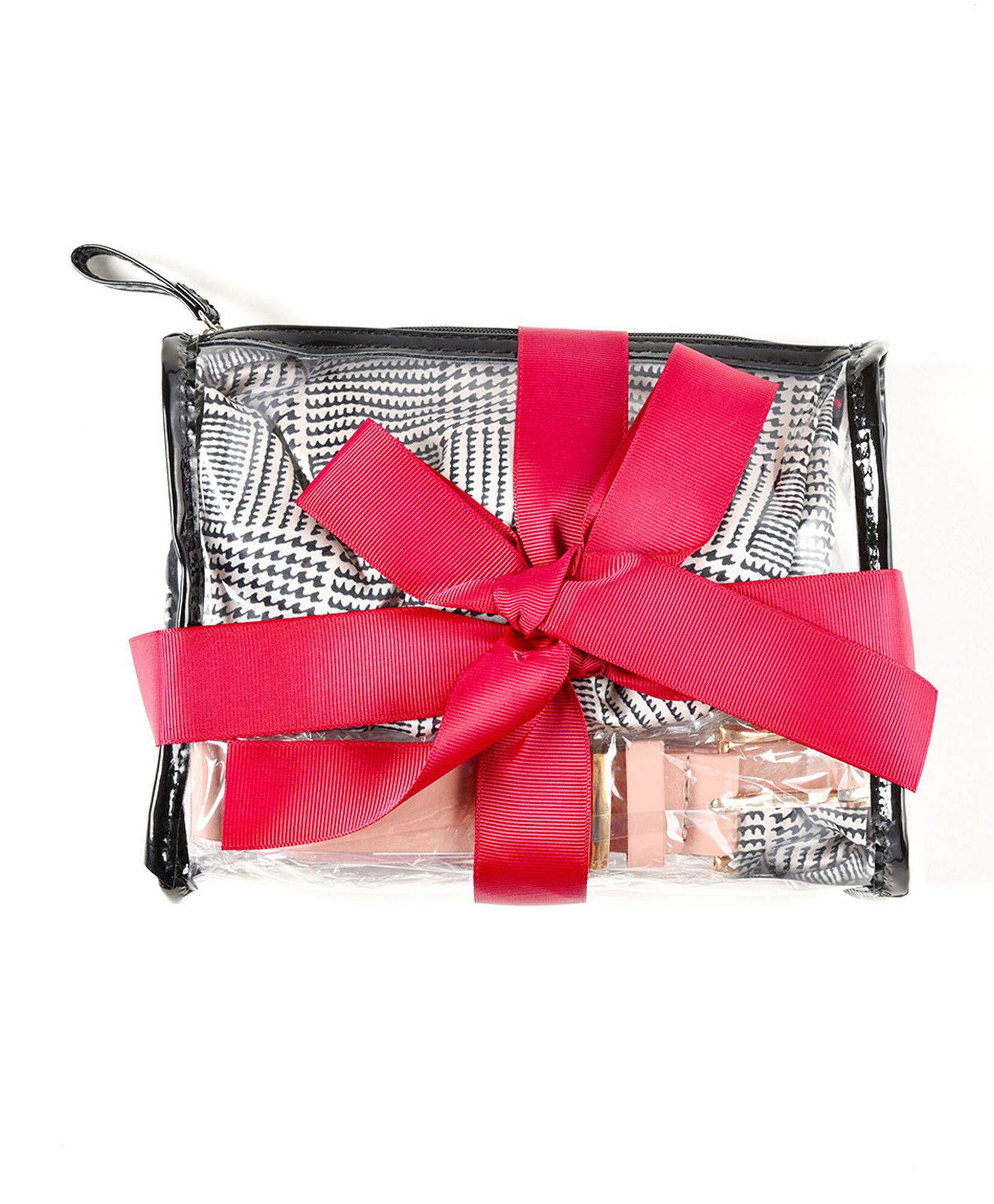 Set de regalo mujer pañuelo + cinturón rosado Set de regalo mujer pañuelo + cinturón rosado